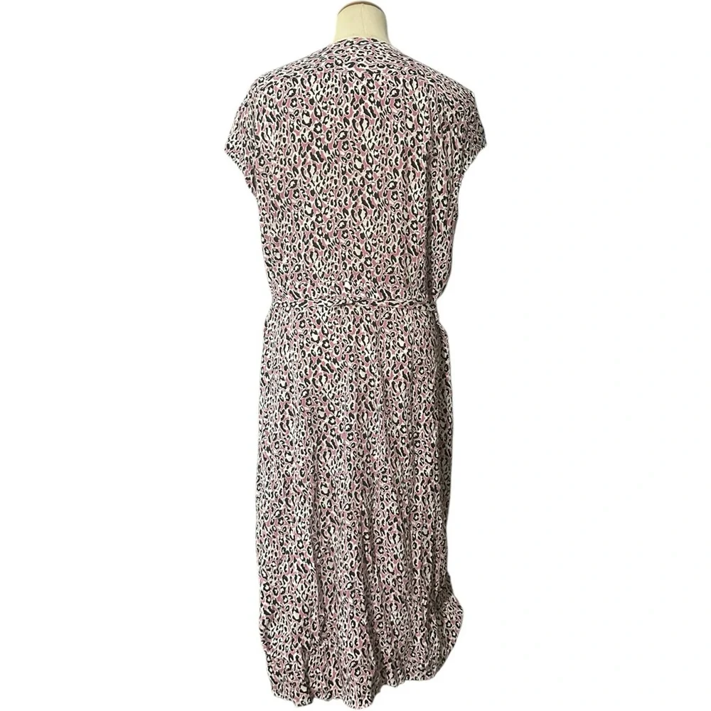 J.Crew Leopard Wrap Midi Dress XXL